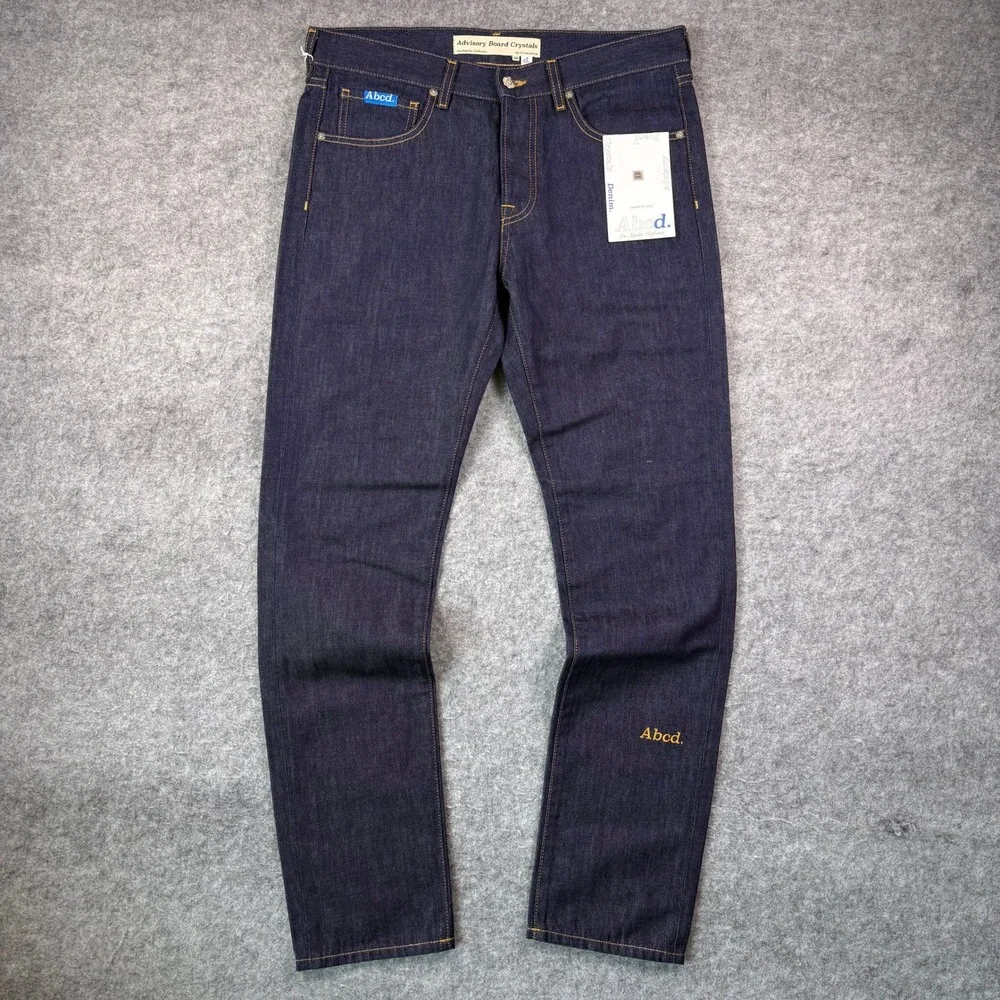 Advisory Board Crystals Abcd Slim Fit Jean Rinse Indigo Denim Made in Italy 32